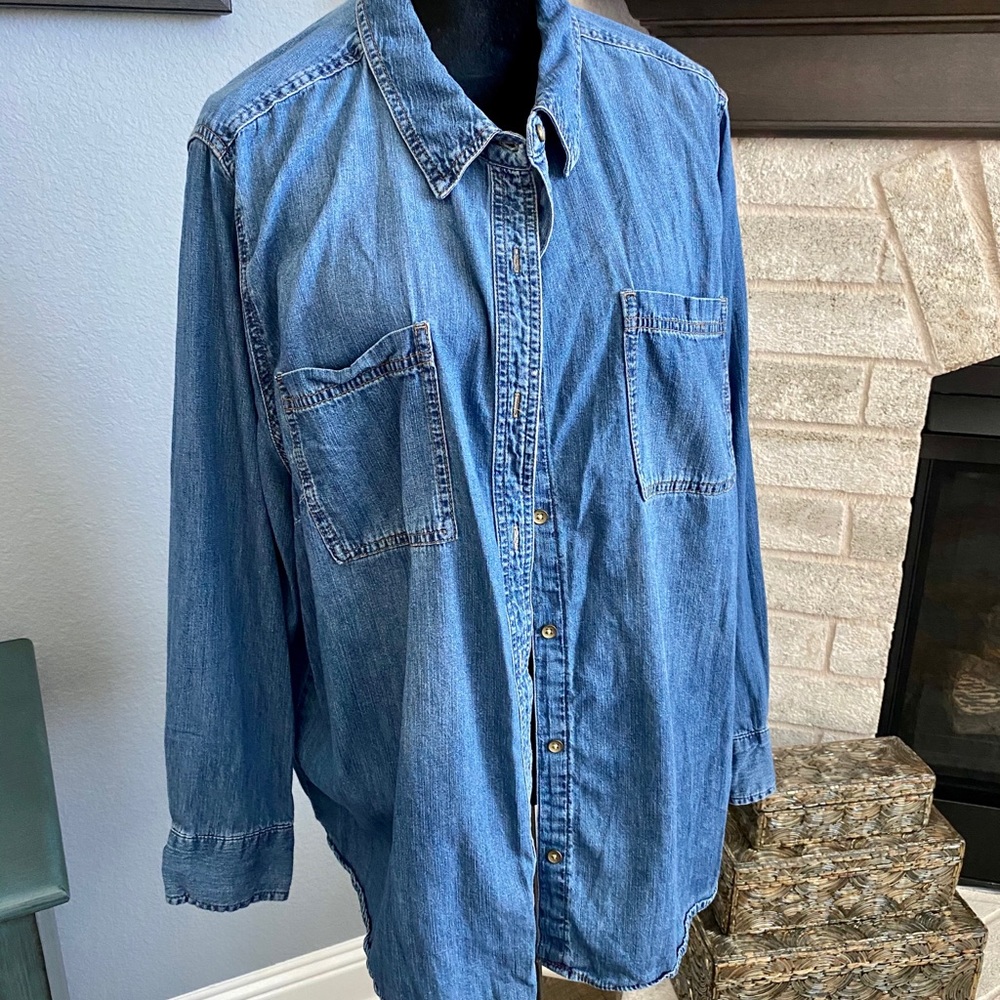 Chambray Top